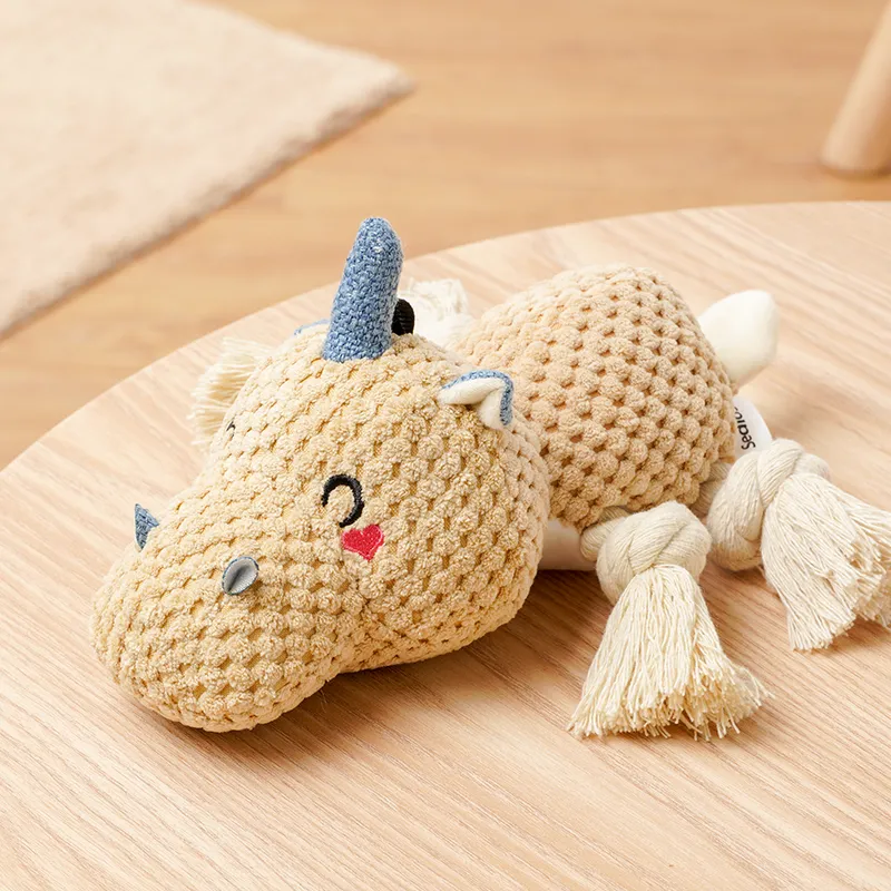 Jouet en peluche de chien mignon de licorne